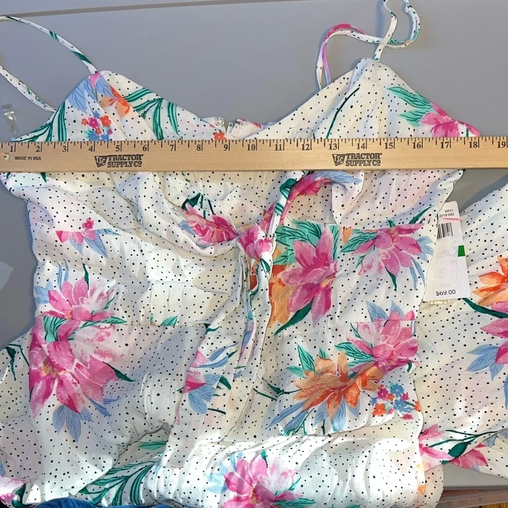 Gianni Bini Tropical Floral Wide-Leg Jumpsuit